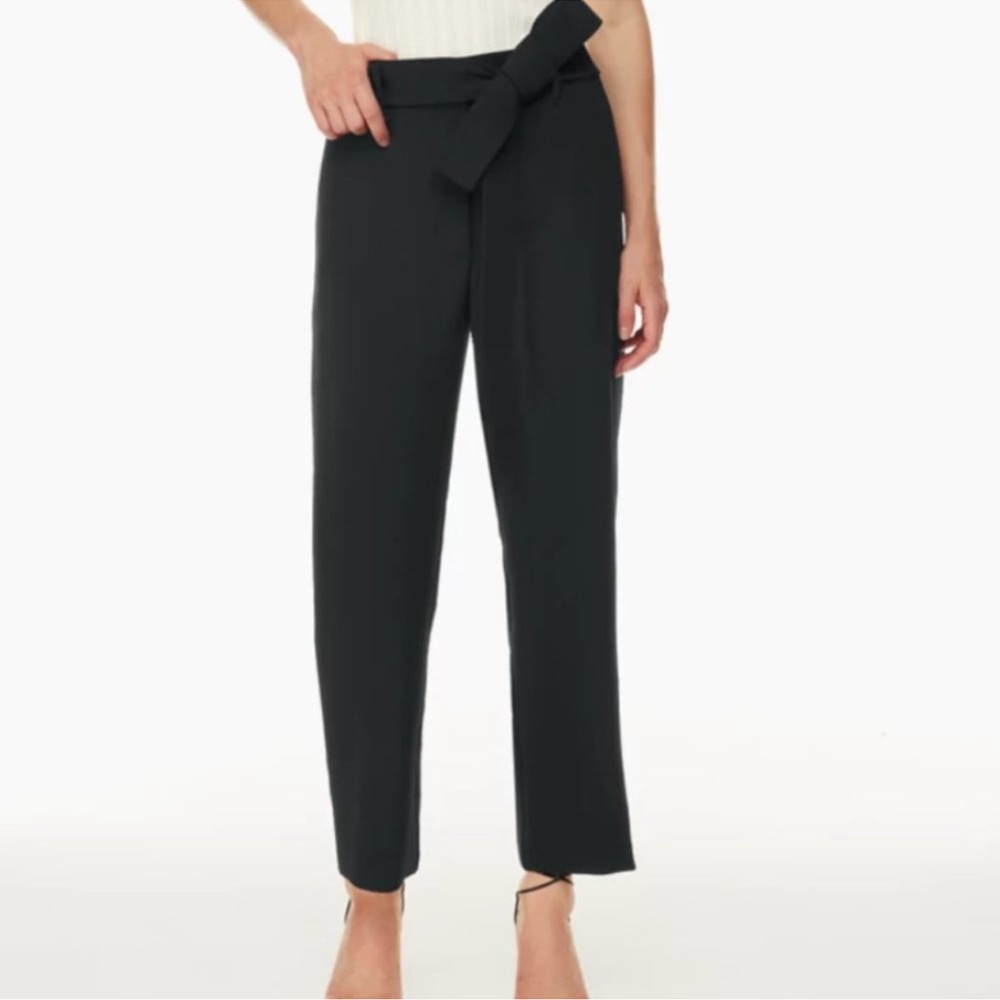 Aritzia Wilfred Black Belted Trousers